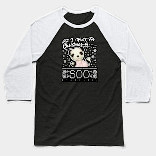 Sooty Christmas All I Want For Christmas Is Soo Baseball T-Shirt